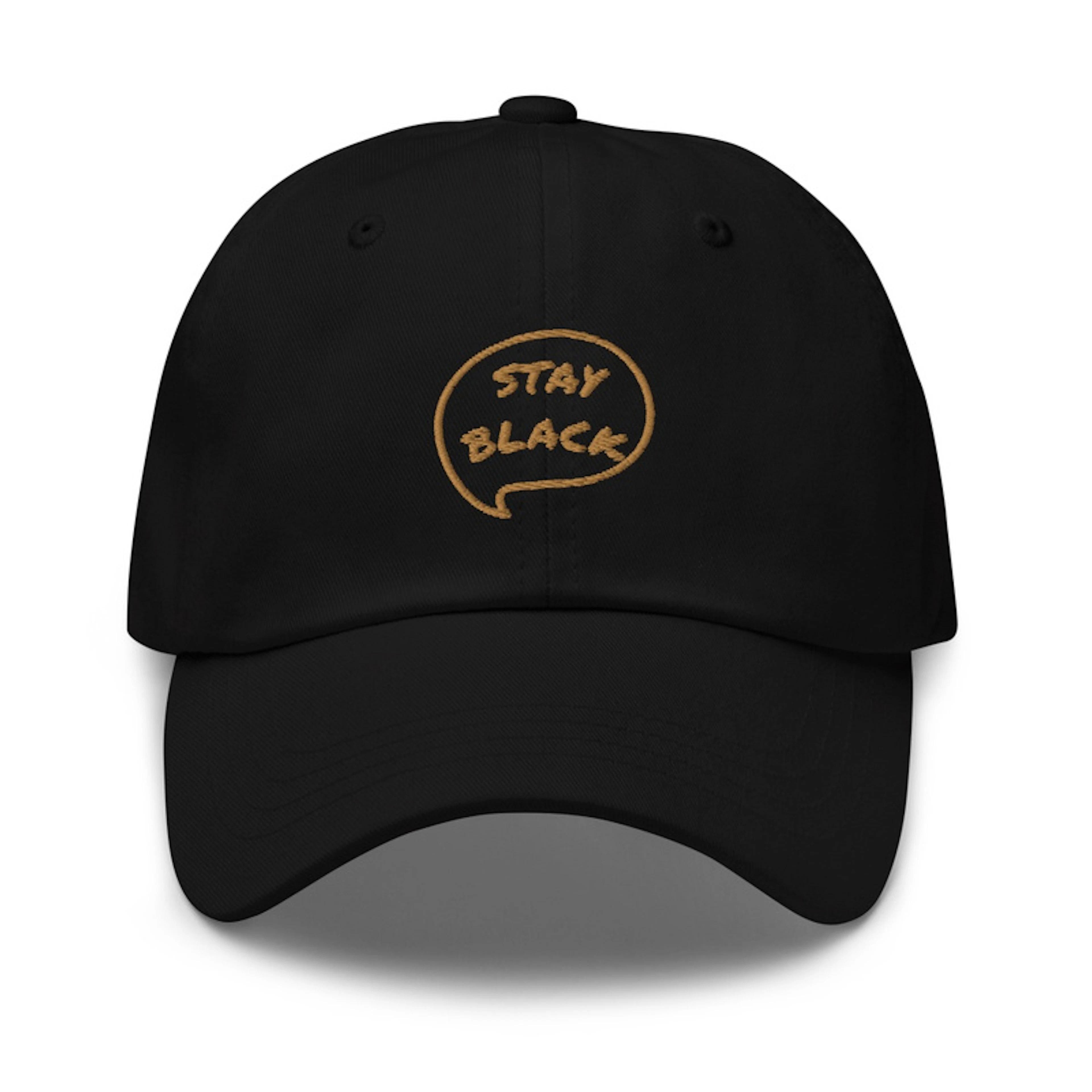 Stay Black Chat Bubble Dad Hat